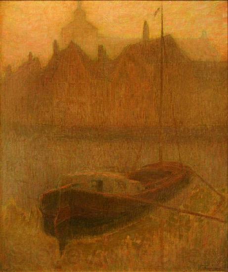 Henri Le Sidaner Boat on the Canal France oil painting art